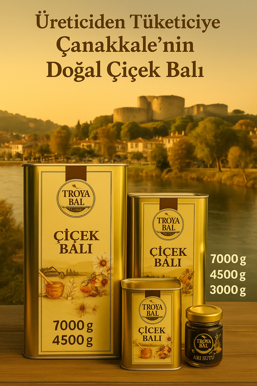 Çiçek Balı 7.000 gr. Çok Al Az Öde